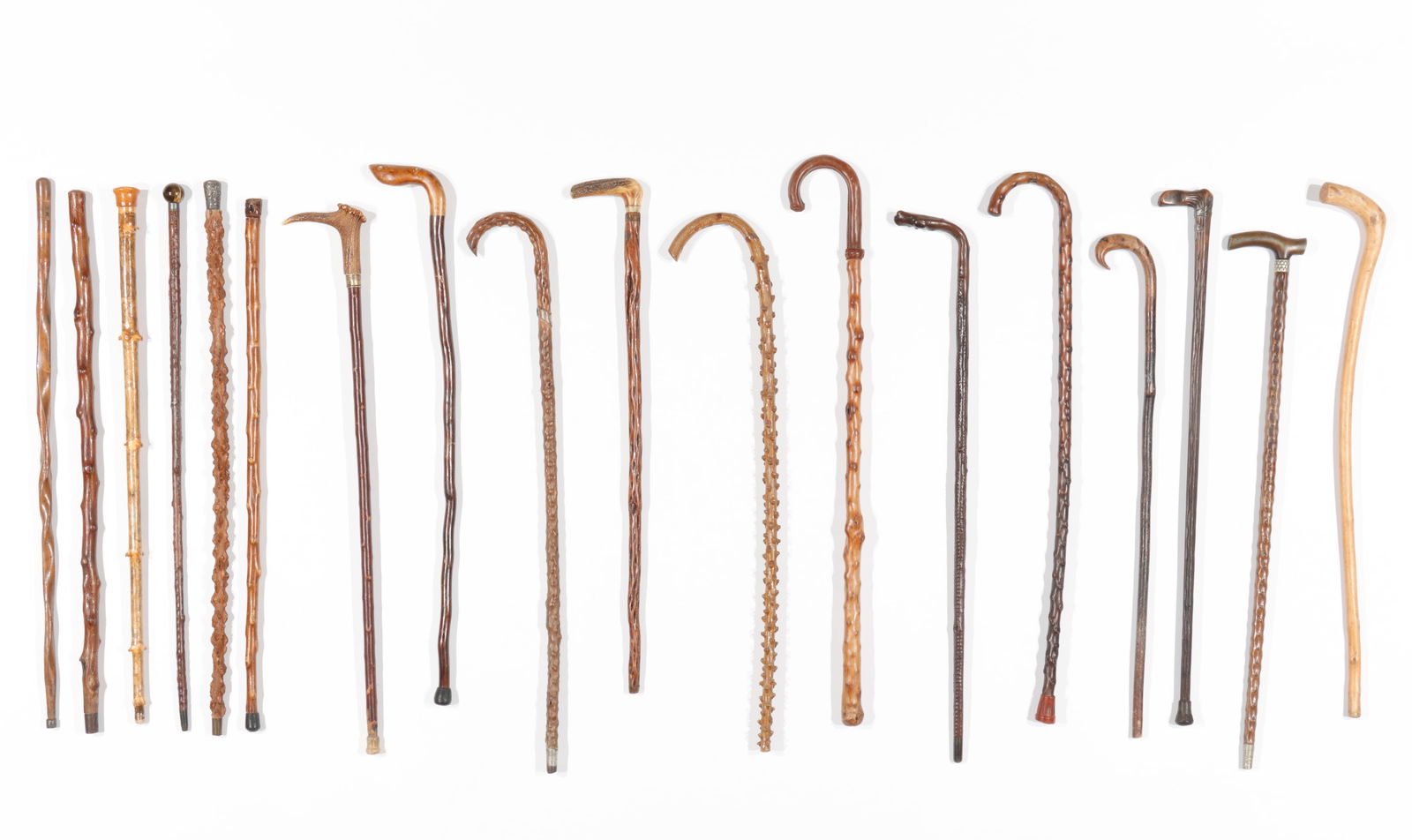 Collector's Lot of 18 Walking Sticks (1 of 5)