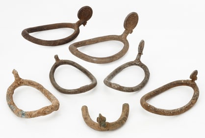 Collector's Lot of  Zoomorphic Anklets, Burkina Faso