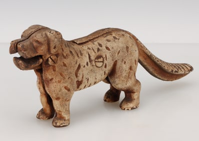 Antique Cast Iron Dog-Form Nut Cracker