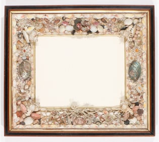 Victorian Shellwork in Shadowbox Frame