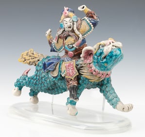 Antique Chinese Glazed Ceramic Roof Tile