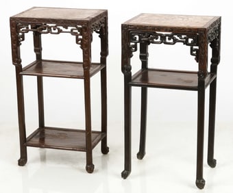 2 Vintage Chinese Plant Stands