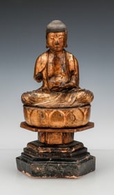 Southeast Asian Giltwood Buddha