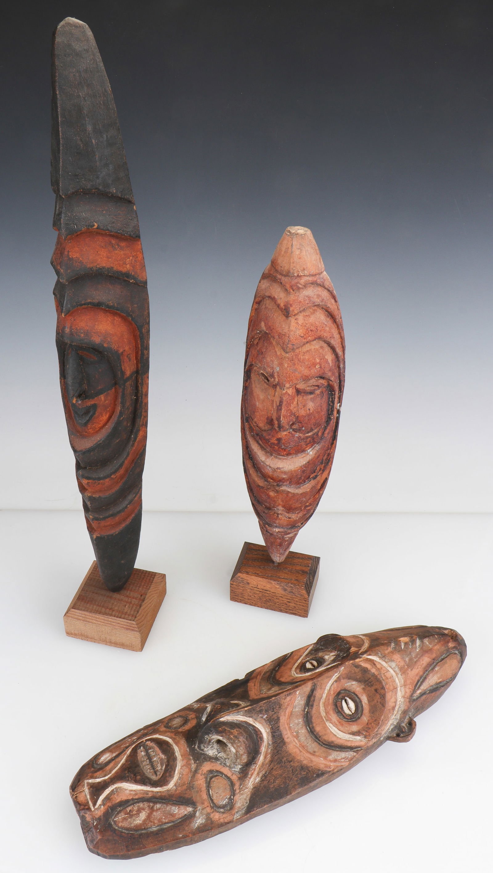 Three Sepik River Shields, Papua New Guinea (1 of 3)