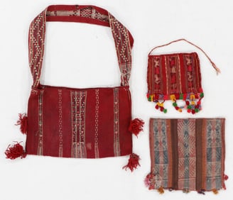 Group of Chuspa and Ayata Bags, 18th-20th Century