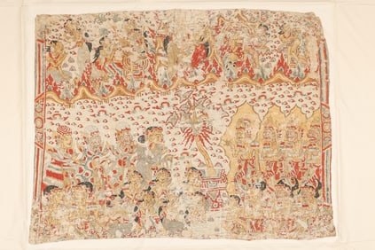 Balinese Tabing Story Cloth, Bali, Late 19th C.