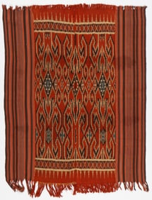 Toraja Ikat Ritual Cloth (Sekomandi), Early 20th C.