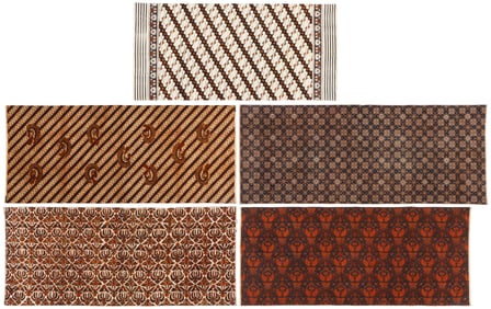 Group of Sogan Batiks, Yogyakarta and Solo, Indonesia