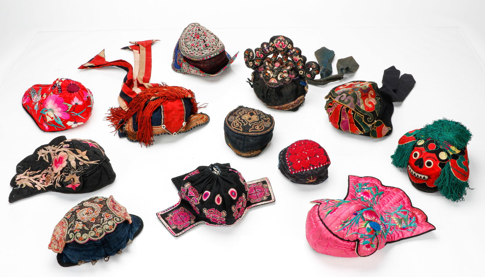 Collection of Chinese Minority Miao Hats, Early-Mid 20th Century (1 of 5)