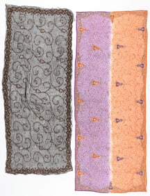 2 Dupatta Shawls, India, Mid 20th C.