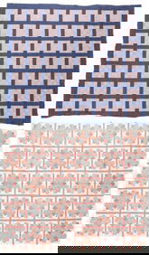 Two Antique American Quilt Tops