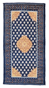 Ningxia Rug, China, Mid 19th C., 2'2'' x 4'0''