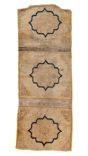 Ningxia Rug, China, 18th C., 2'0'' x 5'6'': Ningxia Rug, China, 18th C., 2'0'' x 5'6'' (61 x 168 cm). Weight: 4 lbs. Wool.