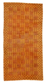 Pinwheel Rug, Tibet, Late 19th C., 3'1'' x 6'0''