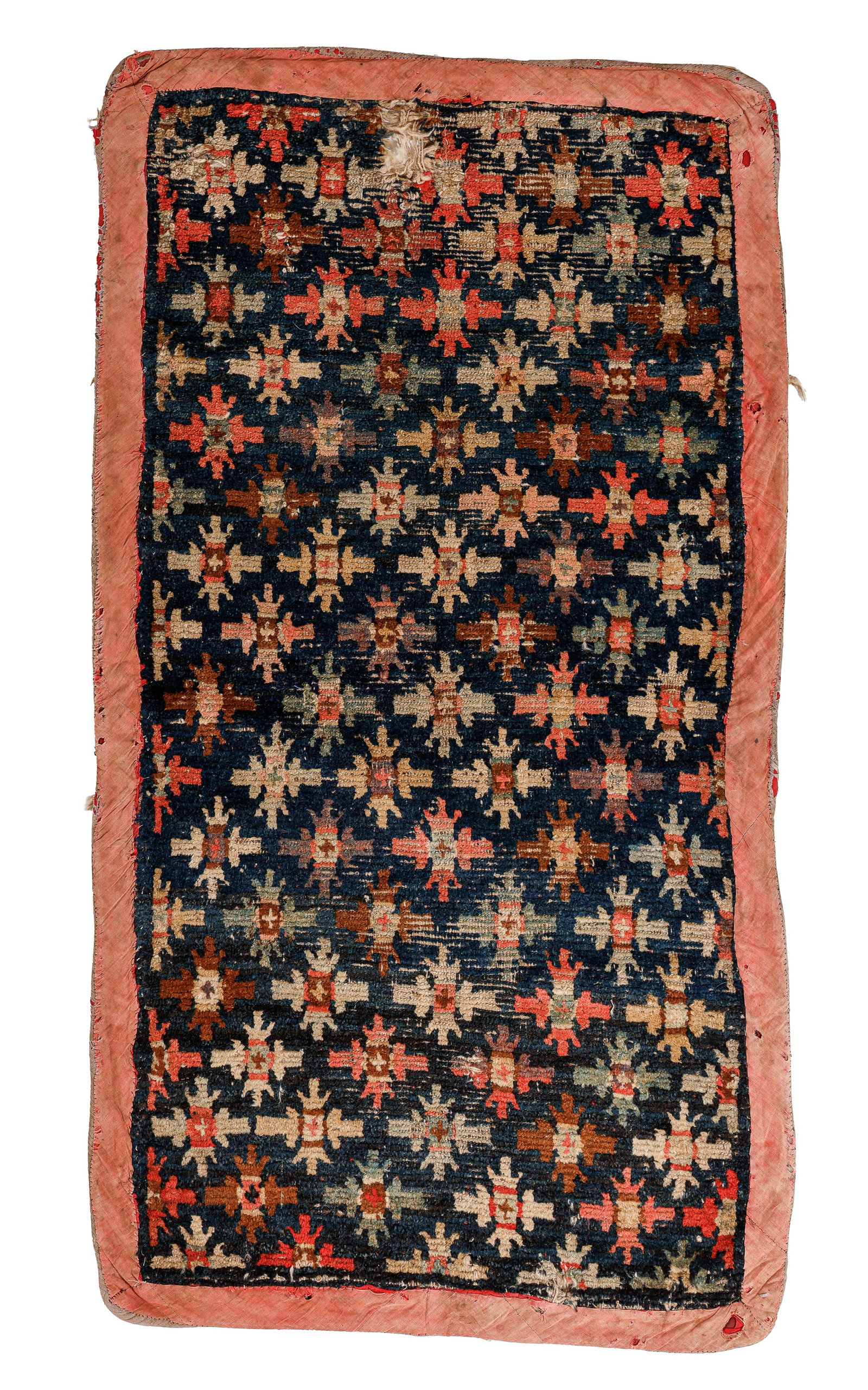 Khaden Rug, Tibet, Late 19th C., 2'11'' x 5'5'': Khaden Rug, Tibet, Late 19th C., 2'11'' x 5'5'' (89 x 165 cm). Weight: 8 lbs. Wool.