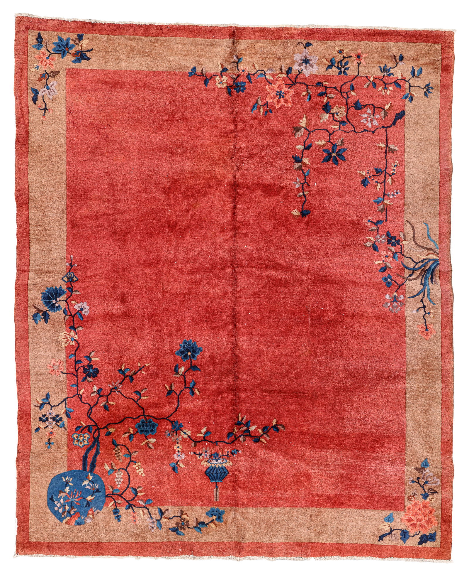 Chinese Nichols Art Deco Rug, China, Ca. 1920, 7'1'' x 8'7'' (1 of 4)