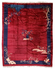 Peking Art Deco Rug, China, Ca. 1920, 9'1'' x 11'4''