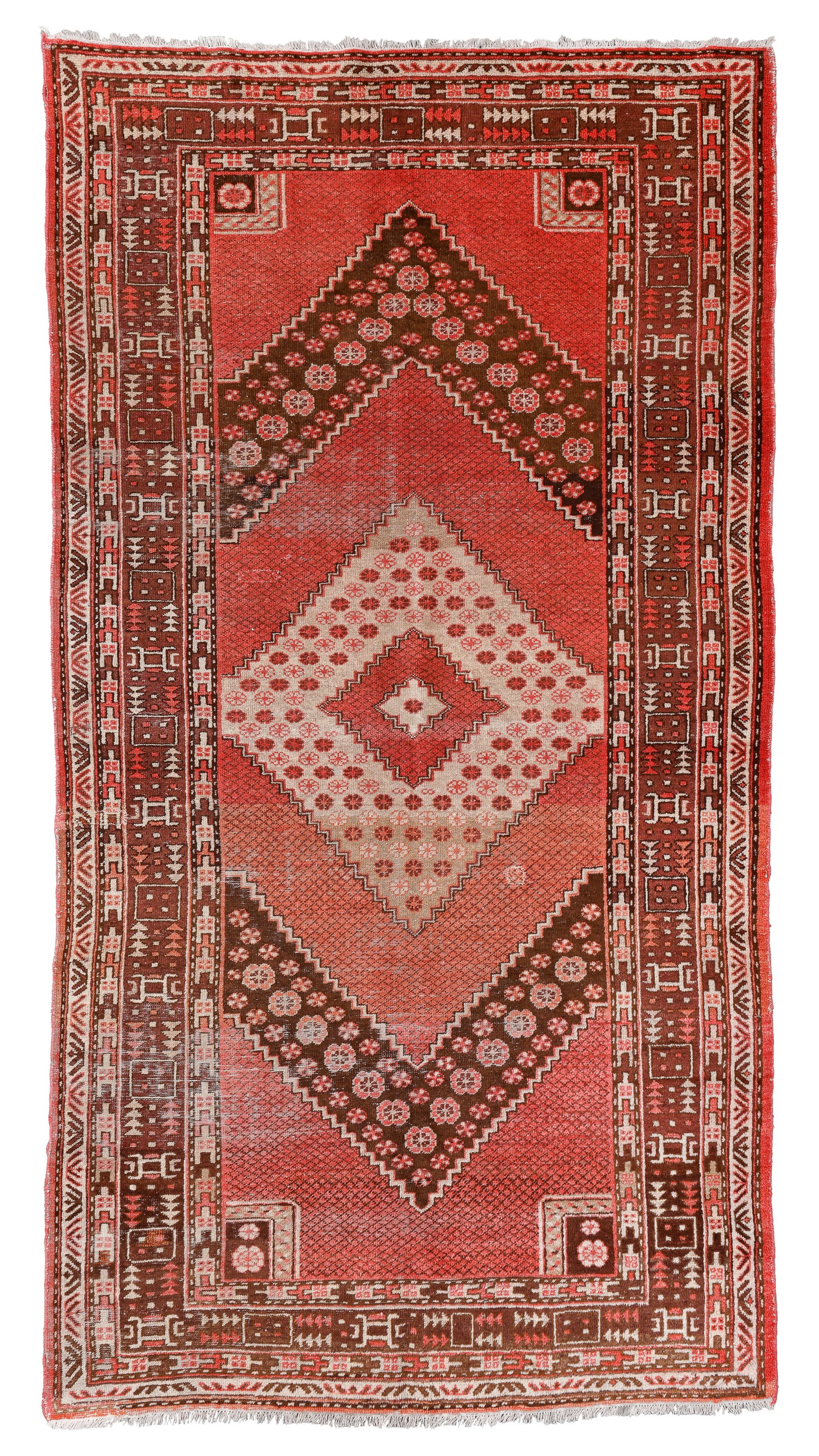 Khotan Rug, East Turkestan, Ca. 1930, 5'2'' x 9'7'': Khotan Rug, East Turkestan, Ca. 1930, 5'2'' x 9'7'' (157 x 292 cm). Weight: 18 lbs. Wool.