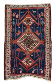 Avar Rug, Caucasus, 19th C., 2'10'' x 4'5''