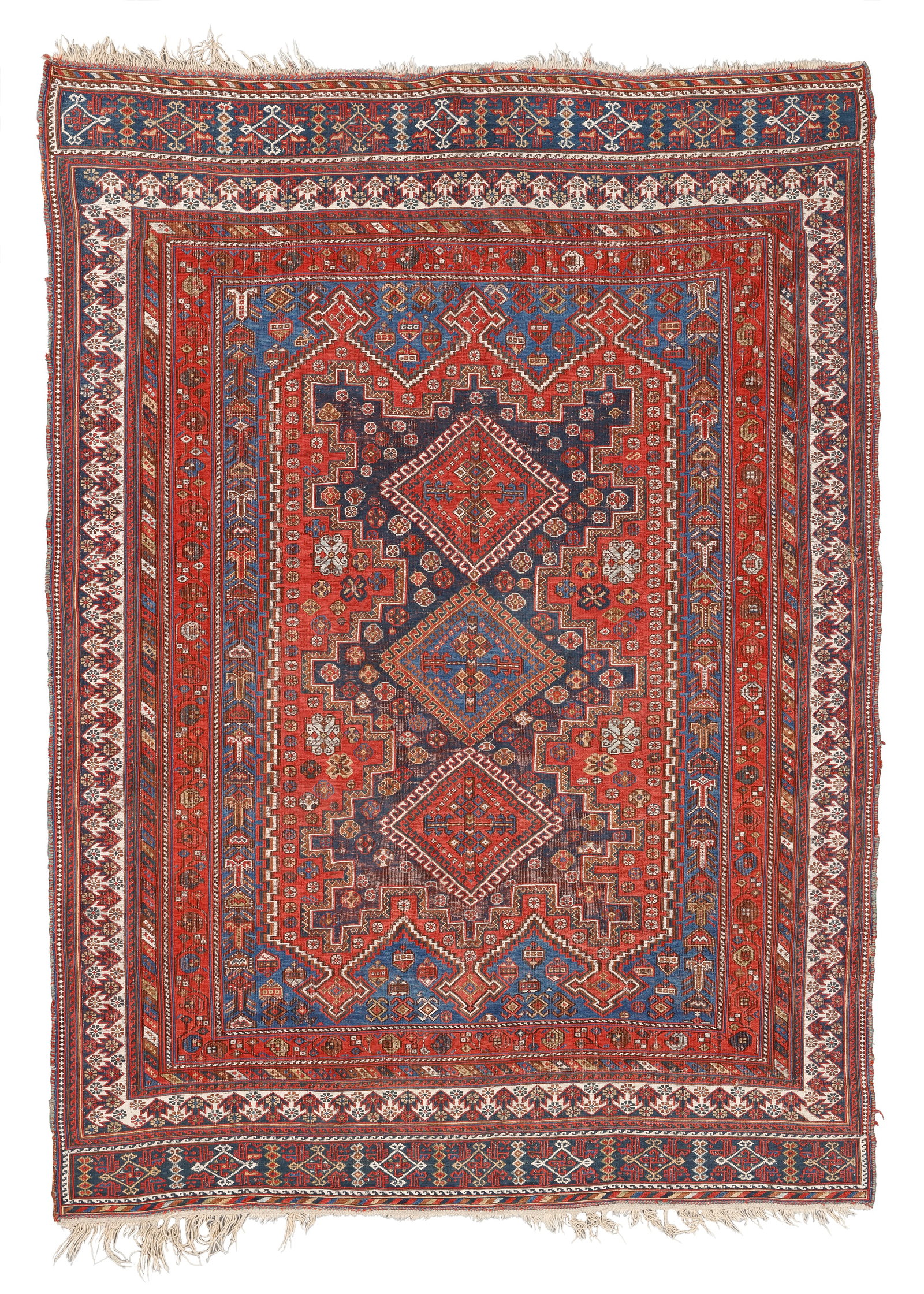 Fine Afshar Sumak Rug, Persia, Late 19th/Early 20th C., 4'10'' x 6'8'': Fine Afshar Sumak Rug, Persia, Late 19th/Early 20th C., 4'10'' x 6'8'' (147 x 203 cm). Weight: 12 lbs. Wool.