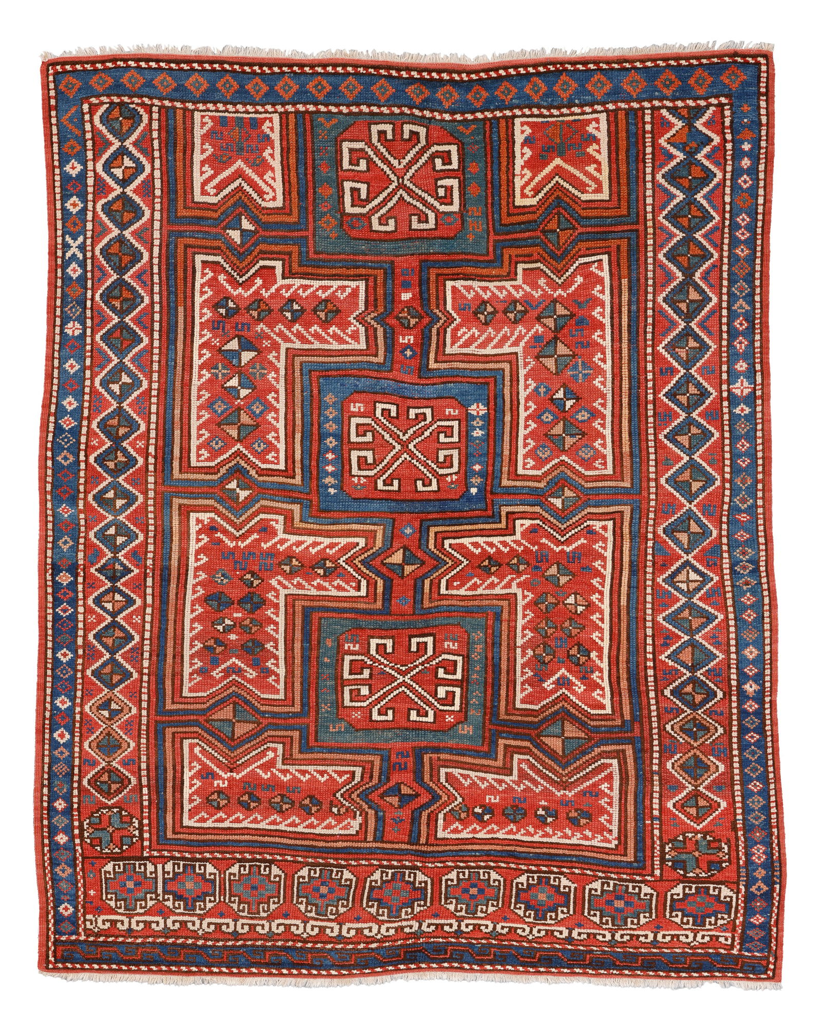 Bergama Rug, Turkey, Ca. 1875, 4'9'' x 6'0'' (1 of 4)