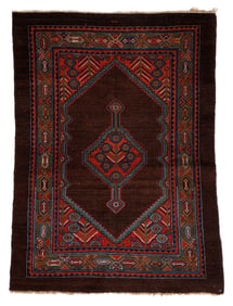 Deep Chocolate Field Sarab Rug, Persia, Late 19th C., 3'2'' x 4'5''