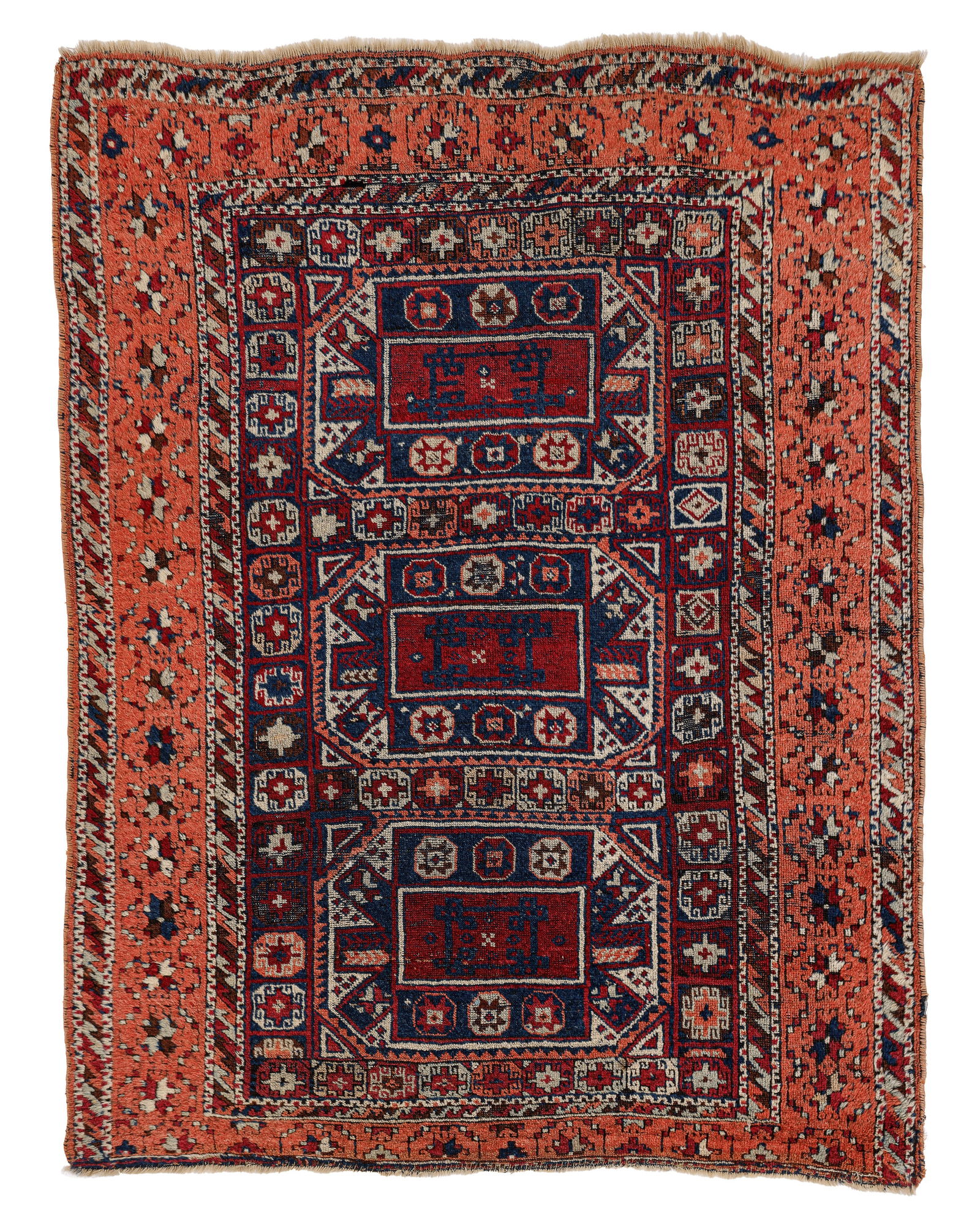 East Anatolian Kurd Rug, Turkey, Ca. 1880, 4'7'' x 5'10'' (1 of 4)