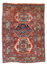 Lori Pambak Kazak Rug, Caucasus, 19th C., 5'4'' x 7'5''