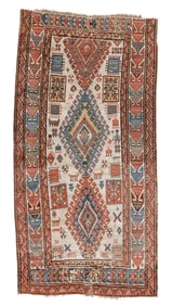 Kazak Rug, Caucasus, Ca. 1875, 3'9'' x 7'4''