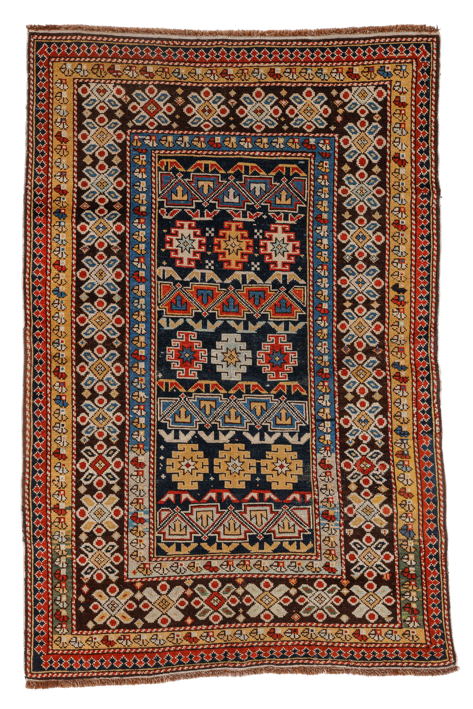 Kuba Chi Chi Rug, Caucasus, Late 19th C., 3'2'' x 4'10'' (1 of 4)