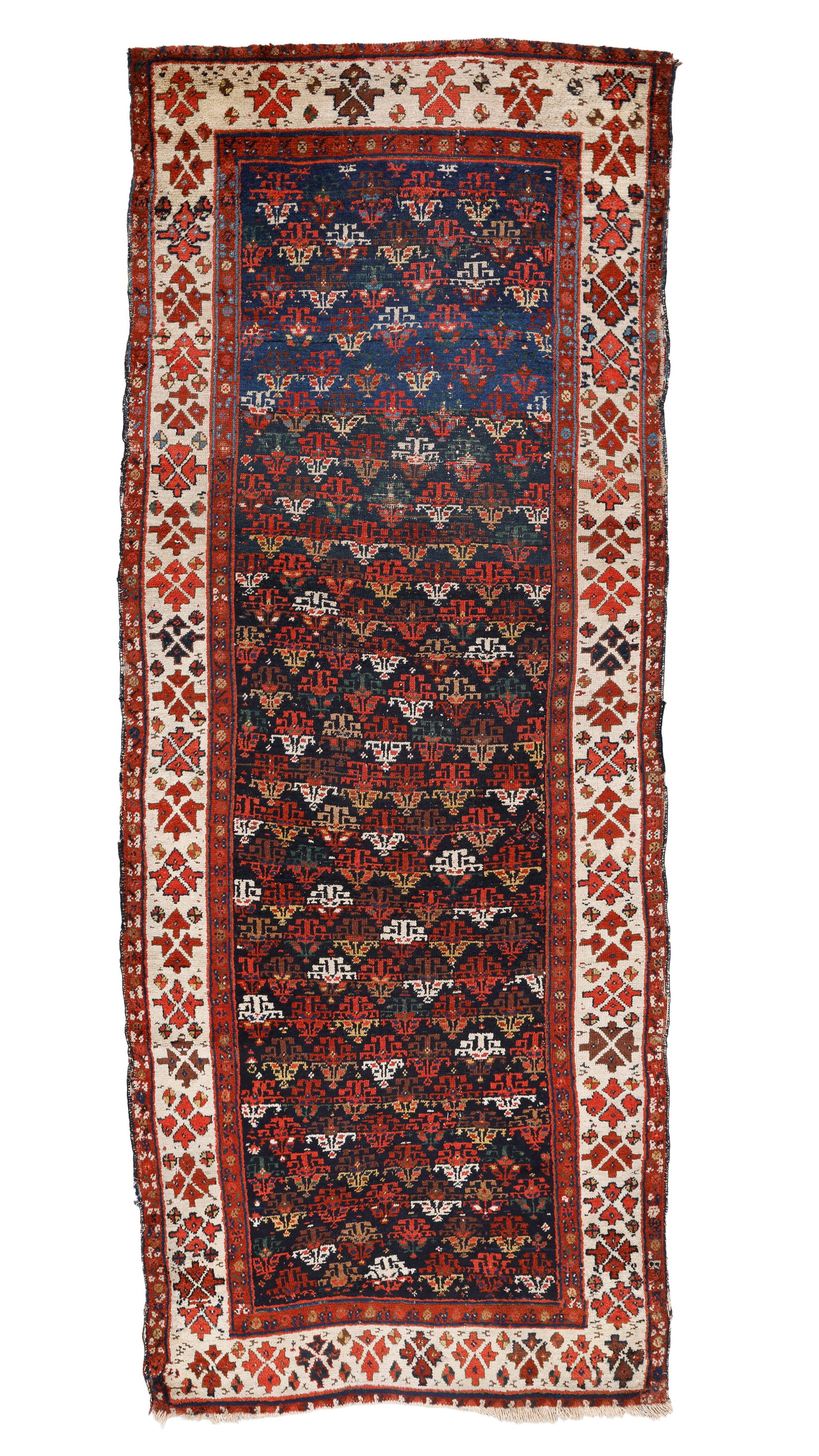 Northwest Persian Rug, Ca. 1875, 4'0'' x 10'2'': Northwest Persian Rug, Ca. 1875, 4'0'' x 10'2'' (122 x 310 cm). Weight: 20 lbs. Material: wool pile, wool warp, wool weft.