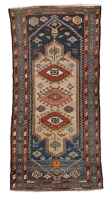 West Persian Camel Field Rug, Ca. 1900, 3'8'' x 7'6''