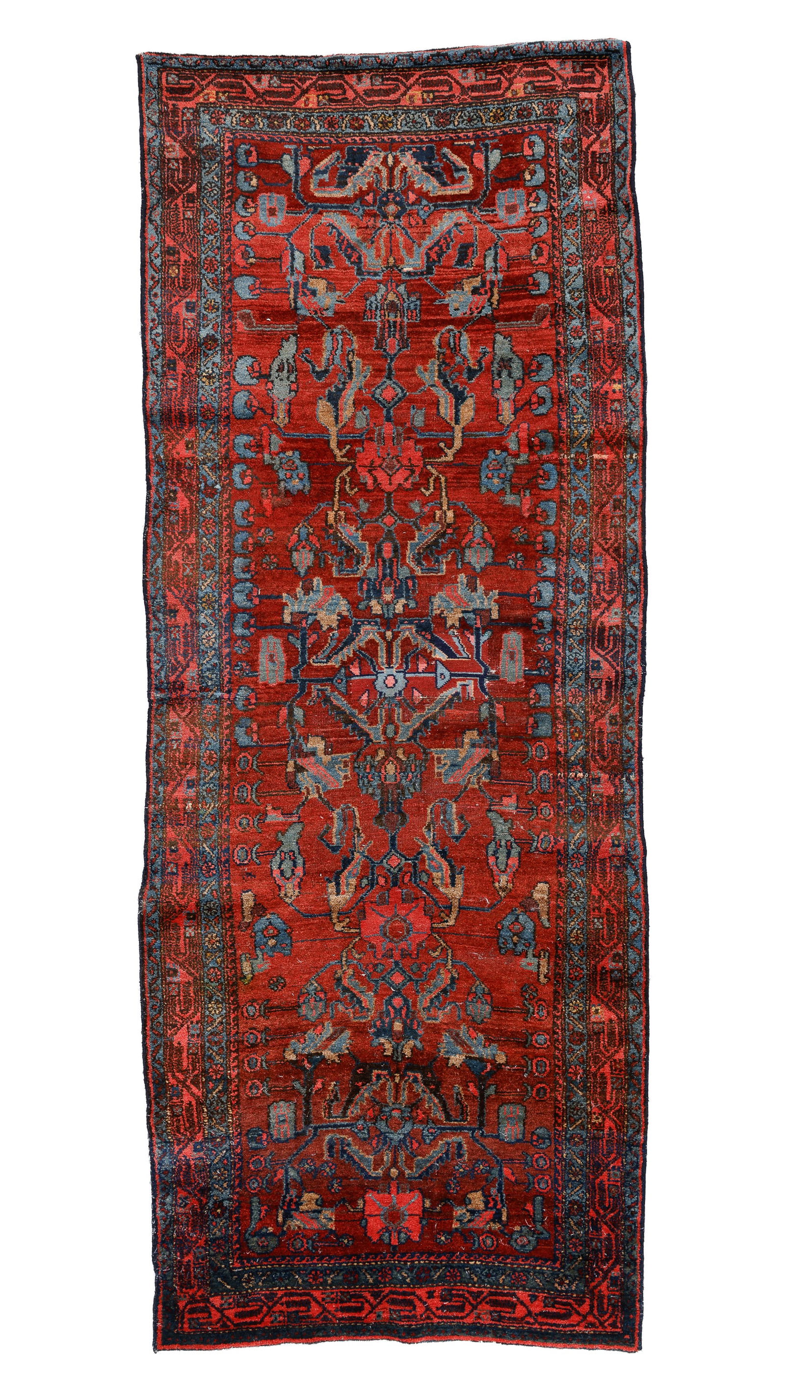 Heriz Rug, Persia, Ca. 1910, 3'7'' x 9'3'' (1 of 4)