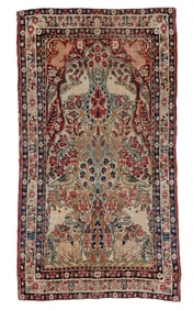 Lavar Kerman Rug, Persia, Late 19th C., 2'9'' x 4'10''
