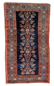 Blue Malayer Rug, Persia, Ca. 1900, 3'4'' x 6'2''