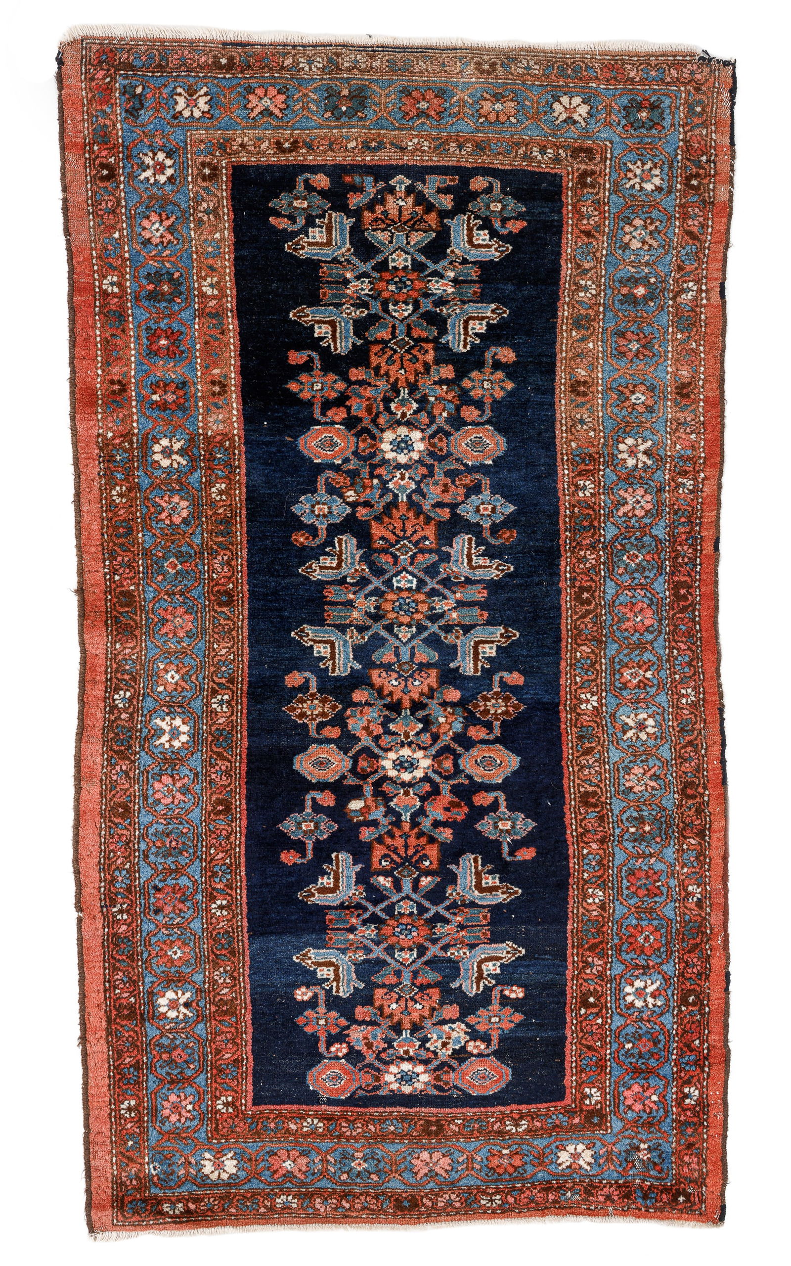 Blue Malayer Rug, Persia, Ca. 1900, 3'4'' x 6'2'' (1 of 4)