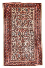 Ivory Field Malayer Rug, Persia, Ca. 1900, 4'0'' x 6'6''