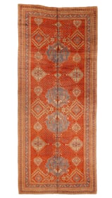 Mansion-Size Oushak Rug, Turkey, Ca. 1900, 9'1'' x 21'11''