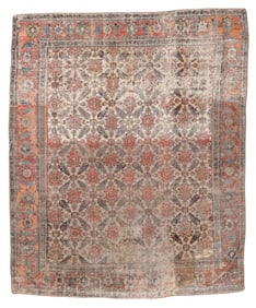 18th C. Herat Rug, Khorasan Area, 1700's, 9'1'' x 10'9''