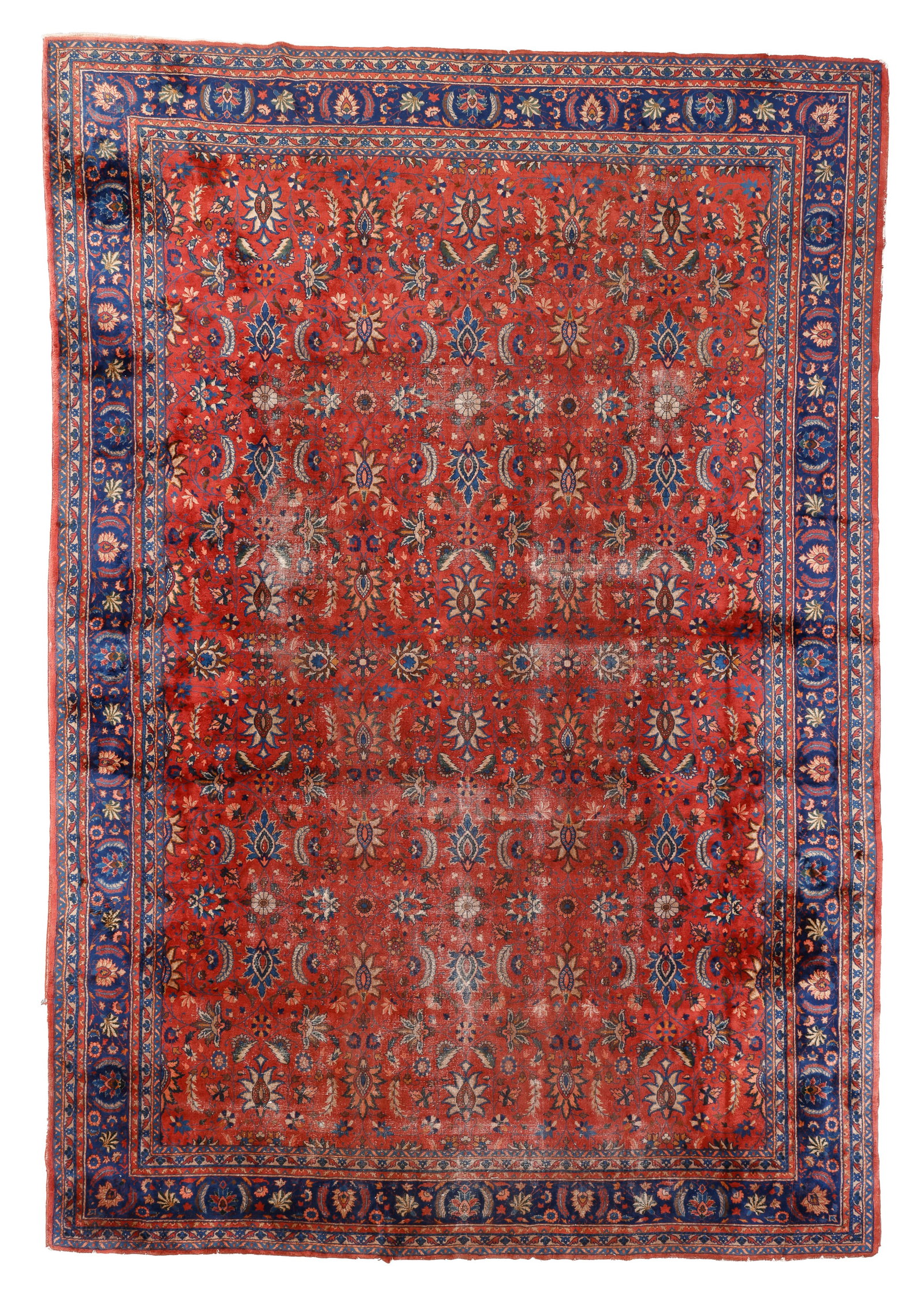 Loristan Rug, India, Ca. 1910, 11'0'' x 15'6'': Loristan Rug, India, Ca. 1910, 11'0'' x 15'6'' (335 x 472 cm). Weight: 80 lbs. Material: wool pile, cotton warp, cotton weft.