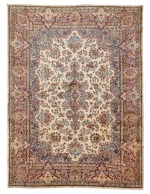 Kerman Rug, Persia, Ca. 1940, 8'8'' x 11'7''