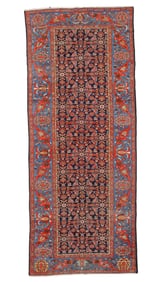 Blue Malayer Herati Rug, Persia, Early 20th C., 6'5'' x 16'6''
