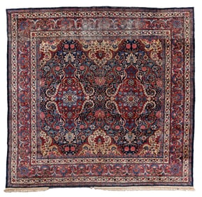 Kerman Rug, Reduced Size, Persia, Early 20th C., 9'9'' x 9'4''