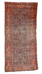 Blue Ferahan Herati Rug, Persia, 19th C., 4'8'' x 10'0''
