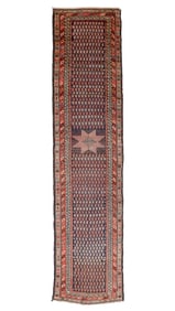 West Persian Kurd Rug, Ca. 1875, 3'10'' x 15'9''
