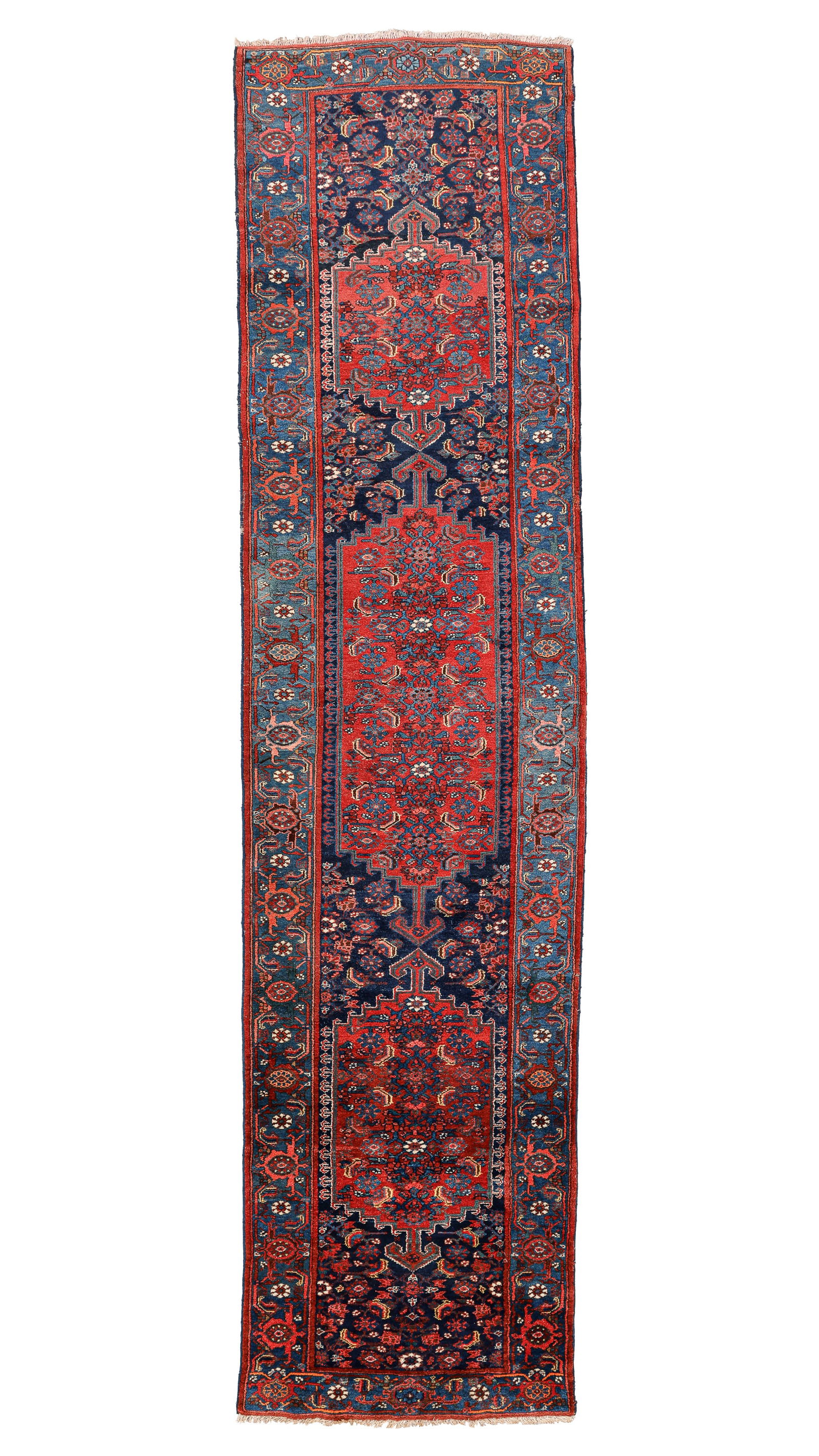 Malayer Rug, Persia, Ca. 1900, 3'5'' x 13'9'' (1 of 4)