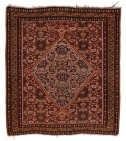 Senneh Kilim, Persia, Ca. 1900, 4'5'' x 4'10''