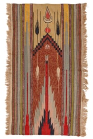 Aleppo Kilim, Syria, Ca. 1900, 2'2'' x 3'11''