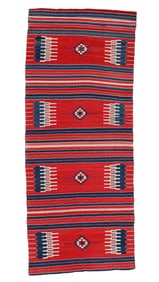 Striped Aleppo Kilim, Syria, Ca. 1900, 3'5'' x 8'9''