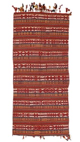 Central Asian Uzbek Kilim, Ca. 1900, 4'7'' x 10'0''